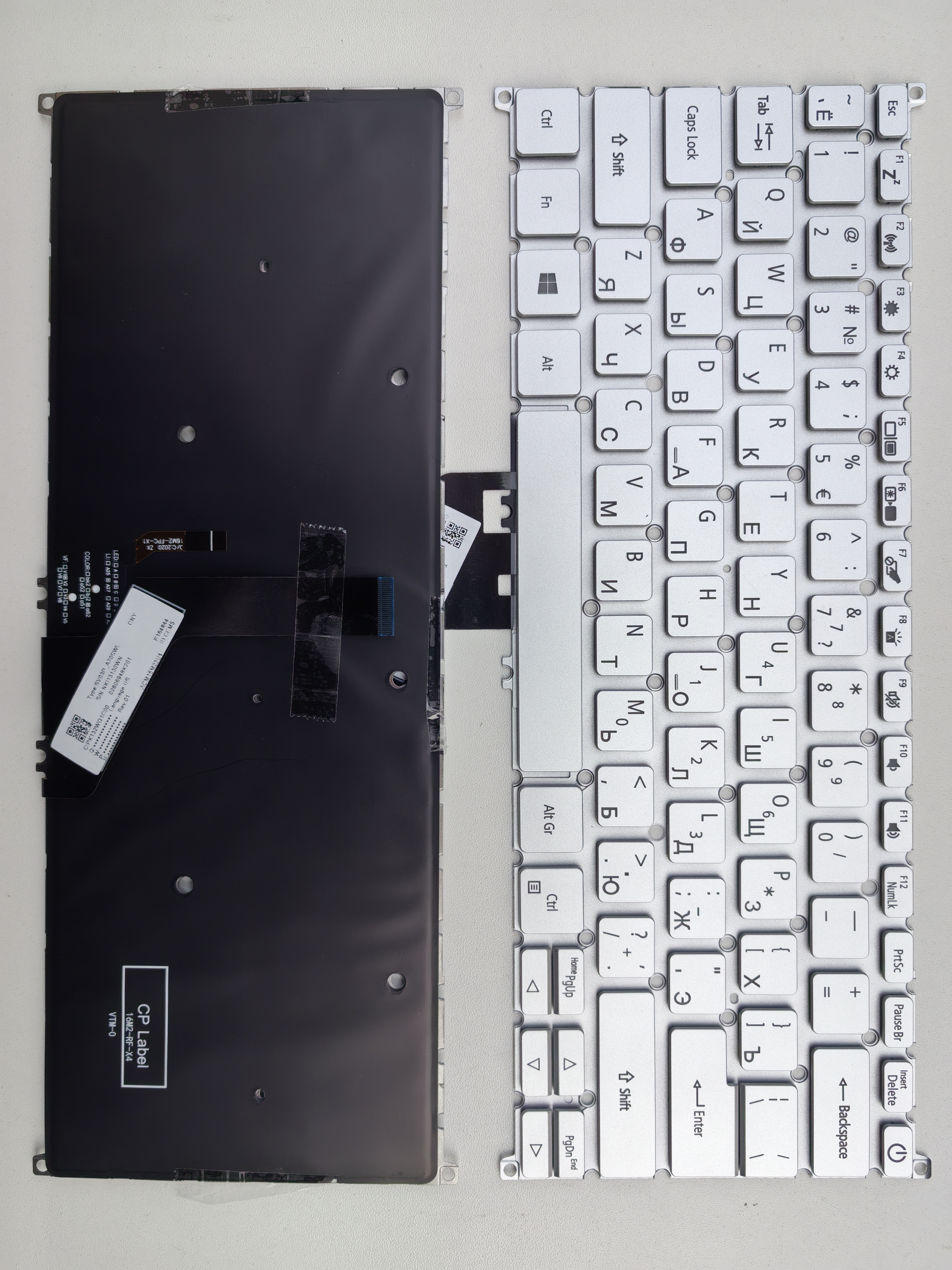 Picture of New Replacement Laptop Keyboard For ACER SF514-52 with switch SILVER Backlit (OEM) RU Layout